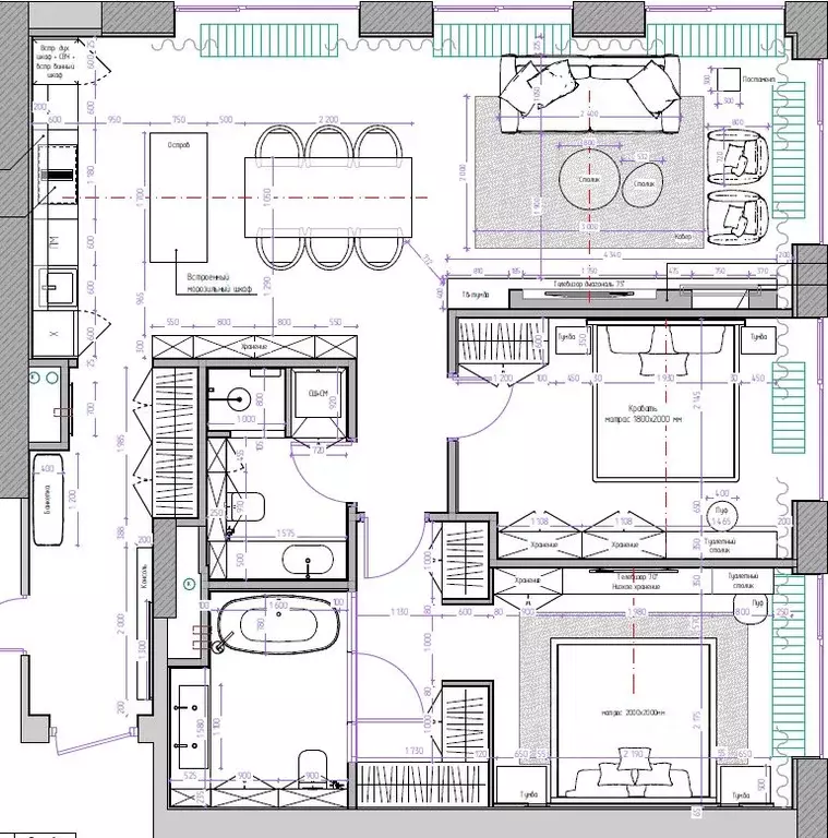 2-к кв. Москва просп. Генерала Дорохова, 49 (102.0 м) - Фото 1