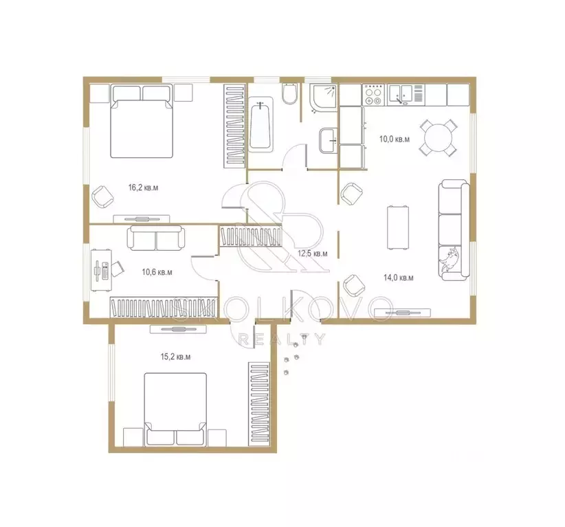 4-к кв. Москва Петровско-Разумовский проезд, 16 (85.0 м) - Фото 1