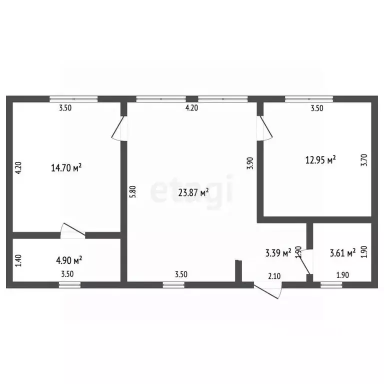 Дом в Севастополь с. Осипенко, ул. Красноярская, 23 (70 м) - Фото 2