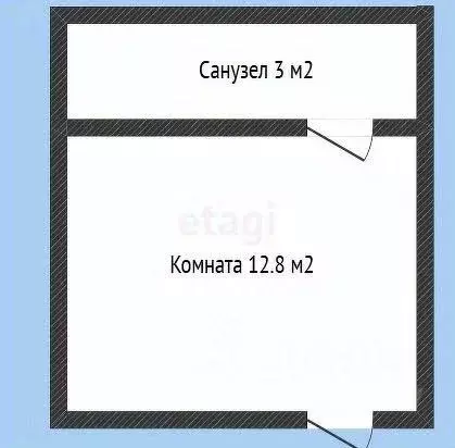 1-к кв. Краснодарский край, Горячий Ключ Кубанская ул., 34 (15.8 м) - Фото 1