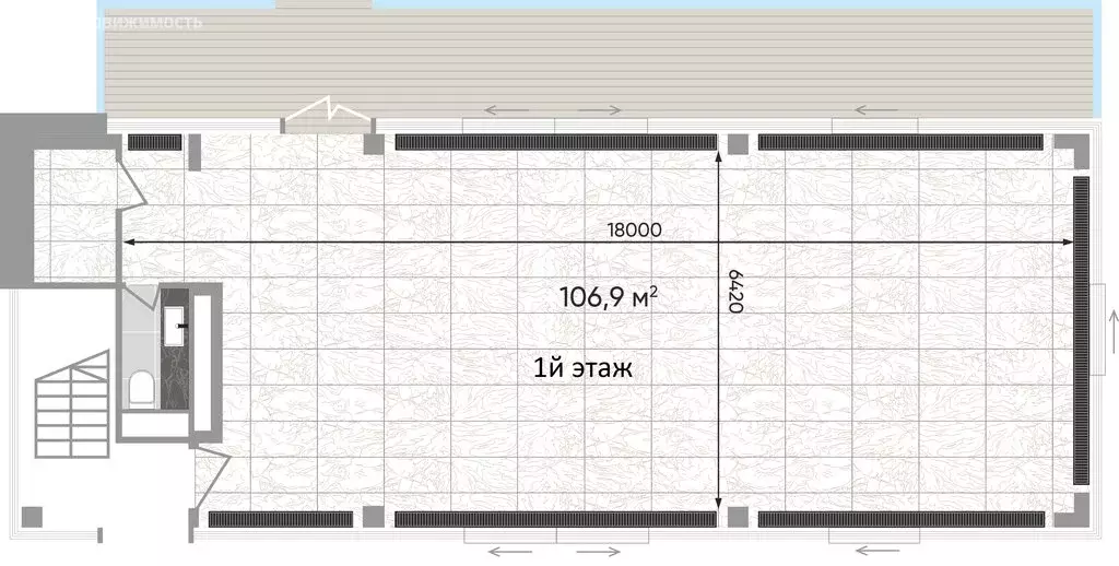 Помещение свободного назначения (348.6 м) - Фото 1