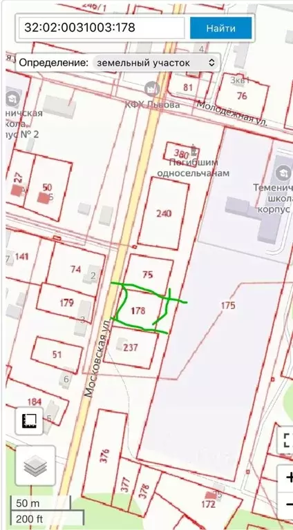 Участок в Брянская область, Брянский район, Добрунское с/пос, с. ... - Фото 1