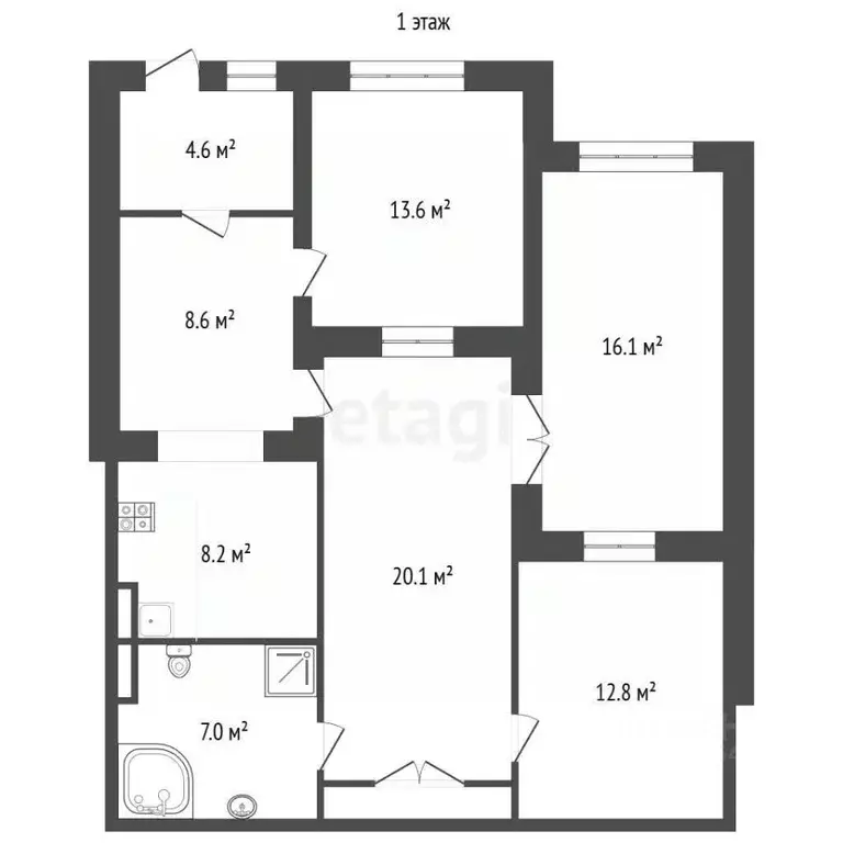 4-к кв. Крым, Симферополь ул. Балаклавская (110.0 м) - Фото 2
