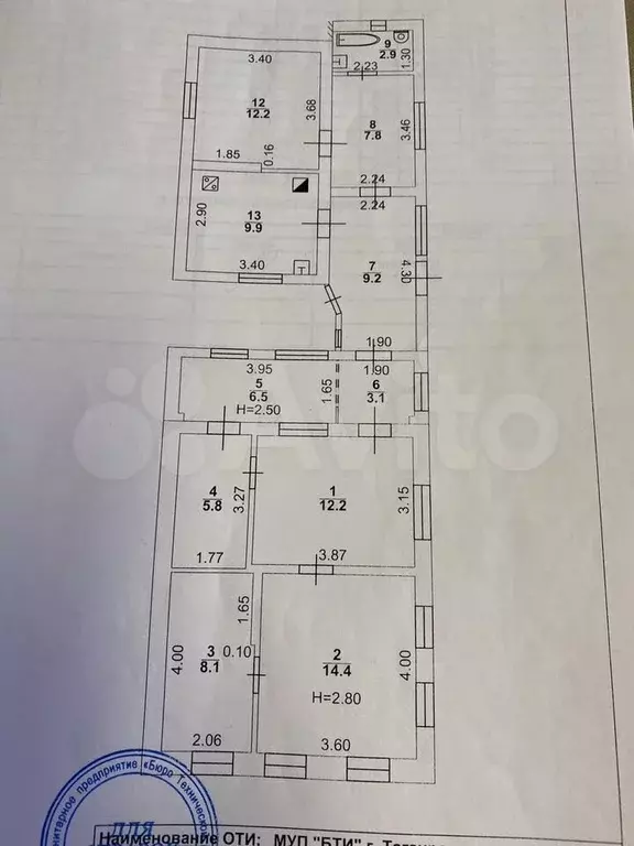 3-к. квартира, 55 м, 1/1 эт. - Фото 0