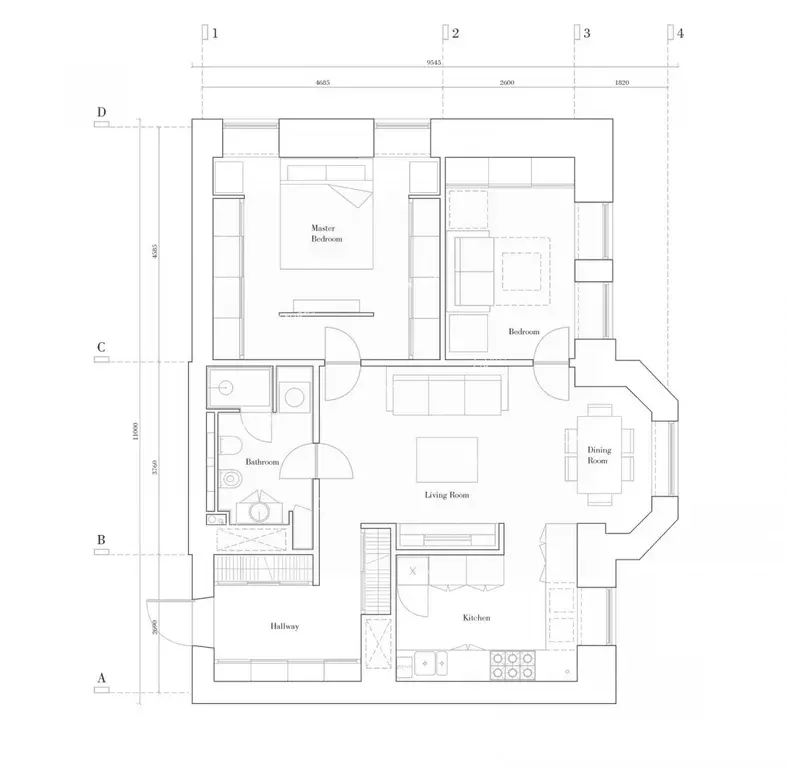 3-к кв. Тульская область, Тула ул. Болдина, 41А (73.0 м) - Фото 0