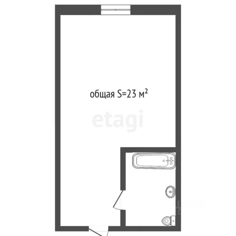 Студия Кемеровская область, Кемерово Инициативная ул., 5 (22.8 м) - Фото 1