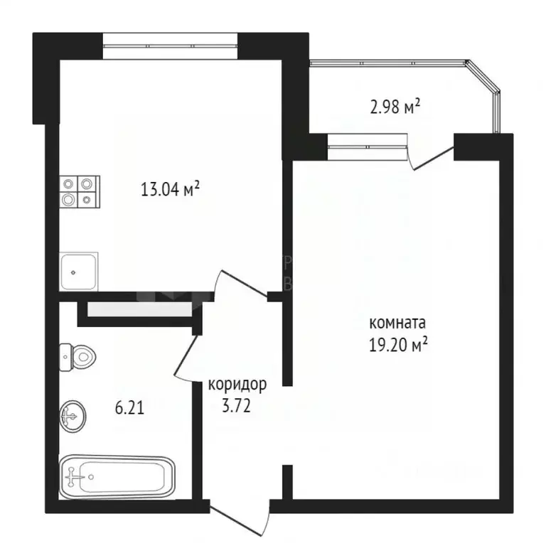 1-к кв. Тюменская область, Тюмень Широтная ул., 170 (42.9 м) - Фото 2