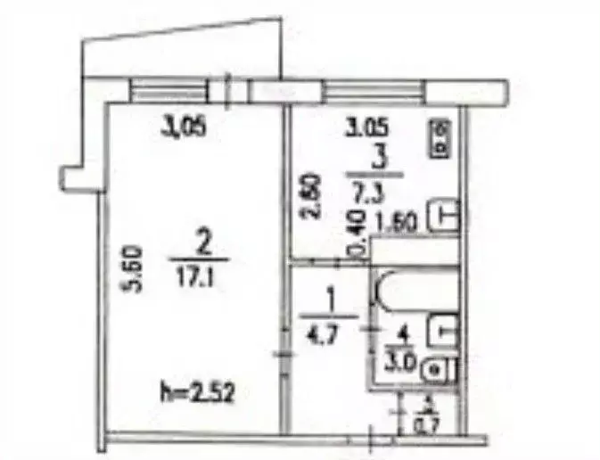 1-к кв. Хабаровский край, Хабаровск ул. Войкова, 6 (33.5 м) - Фото 2