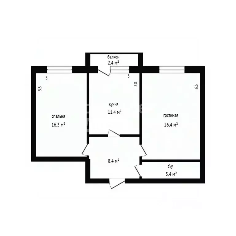 2-к кв. Дагестан, Дербент ул. Сальмана, 102 (72.0 м) - Фото 2