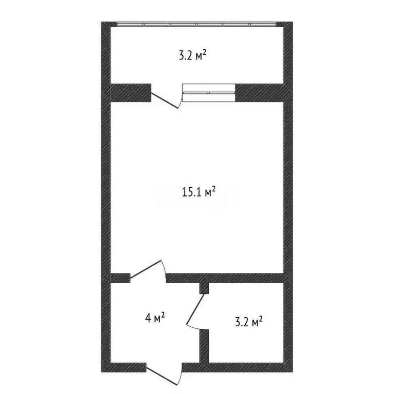 Квартира-студия: Балахна, улица Чапаева, 6 (26 м) - Фото 1