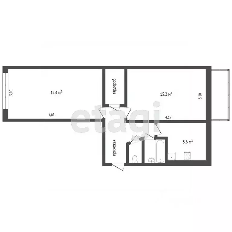 2-к кв. Камчатский край, Петропавловск-Камчатский Океанская ул., 65/1 ... - Фото 1