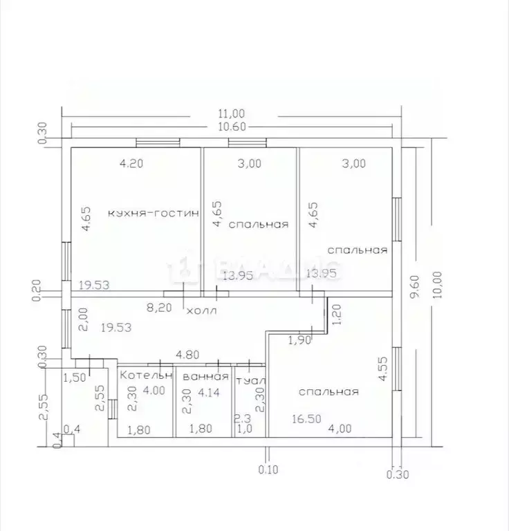 Дом в Пензенская область, Бессоновский район, с. Кижеватово Степная ... - Фото 2