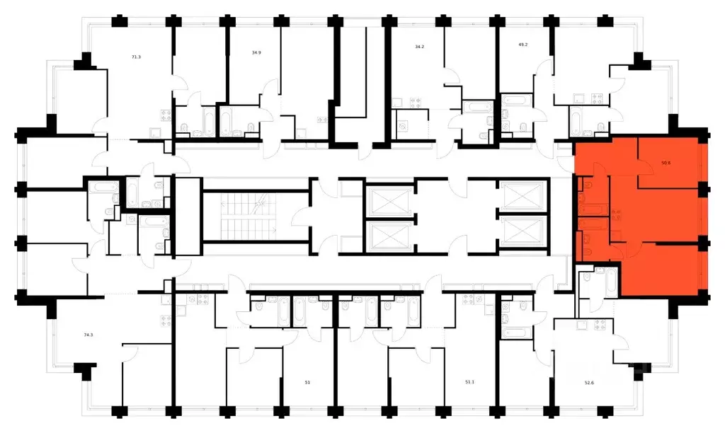 2-к кв. Москва ул. Маршала Прошлякова, 12к2с1 (50.8 м) - Фото 2