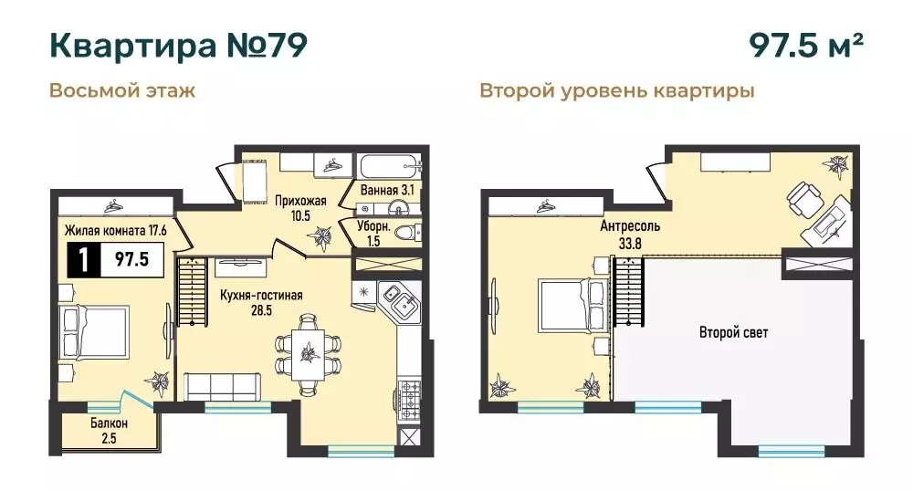 1-комнатная квартира: посёлок Иноземцево, улица Рядового Панченко, ... - Фото 0