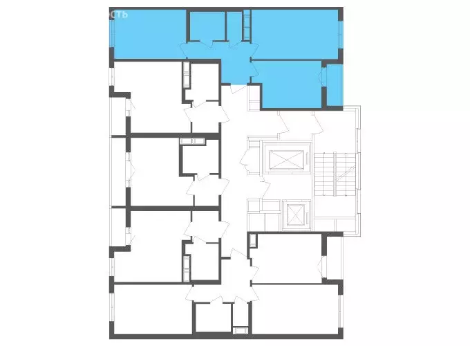 2-комнатная квартира: посёлок Шушары, Старорусский проспект, 3к1 (58.2 ... - Фото 2