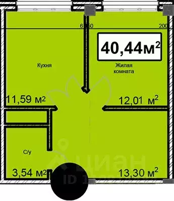 1-к кв. Ставропольский край, Ессентуки ул. Благодатная, 28 (40.44 м) - Фото 0