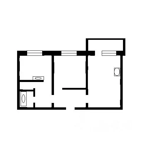 2-к кв. Новосибирская область, Новосибирск ул. Забалуева, 51/5 (60.0 ... - Фото 2