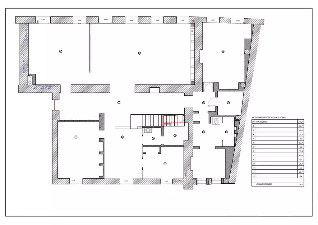 Помещение свободного назначения в Москва Староконюшенный пер., 43 (320 ... - Фото 2
