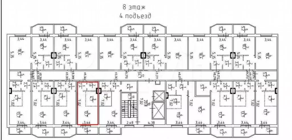 Квартира-студия, 23,4 м, 8/17 эт. - Фото 0