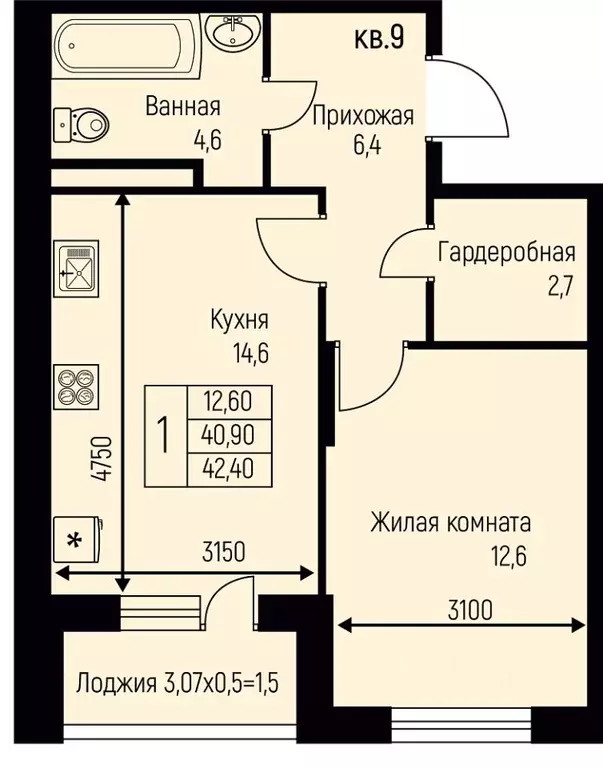 1-к кв. Краснодарский край, Краснодар пос. Березовый, пос. Прогресс, ... - Фото 1