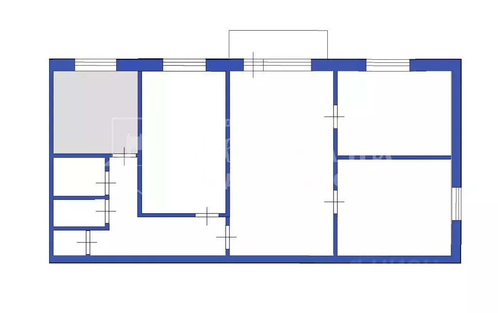 4-к кв. Кемеровская область, Ленинск-Кузнецкий просп. Ленина, 6 (60.4 ... - Фото 1