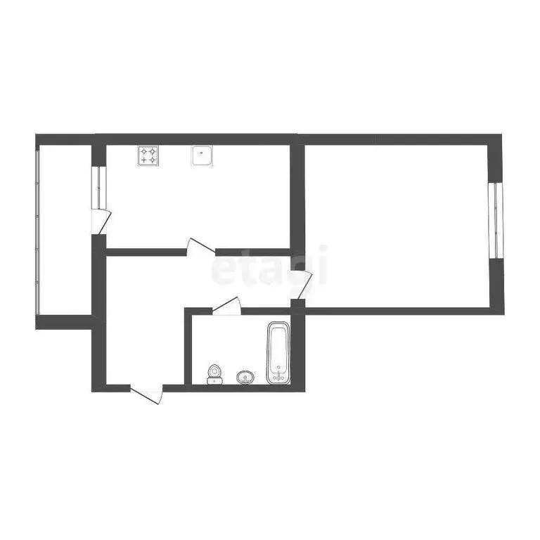 1-комнатная квартира: Кострома, улица Машиностроителей, 35 (40.7 м) - Фото 0
