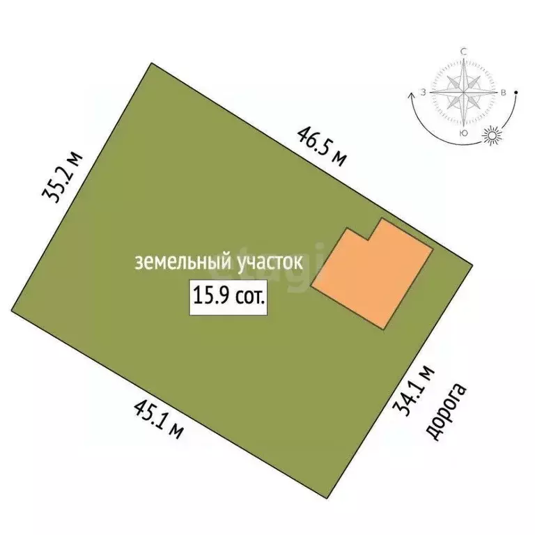 Участок в Крым, Симферопольский район, Трудовское с/пос, с. ... - Фото 2