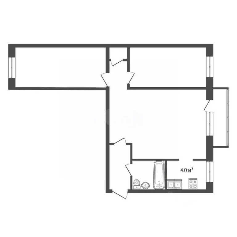 3-к кв. Московская область, Воскресенск Центральный мкр, ул. ... - Фото 2