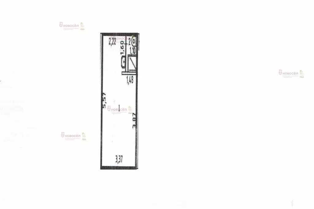 Квартира-студия: Екатеринбург, улица Степана Разина, 51 (18.5 м) - Фото 1