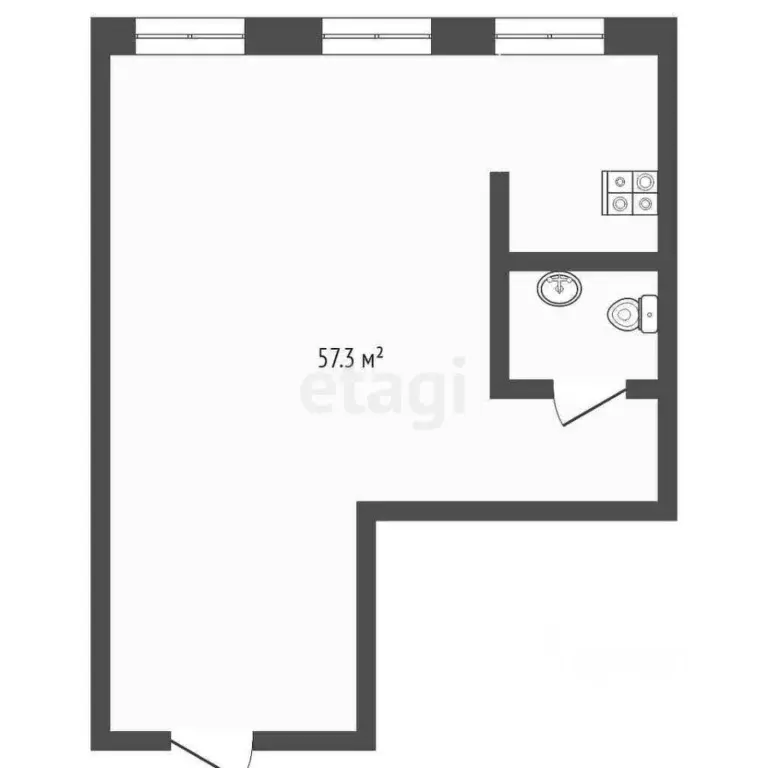 Офис в Мордовия, Саранск Ботевградская ул., 63 (55 м) - Фото 1