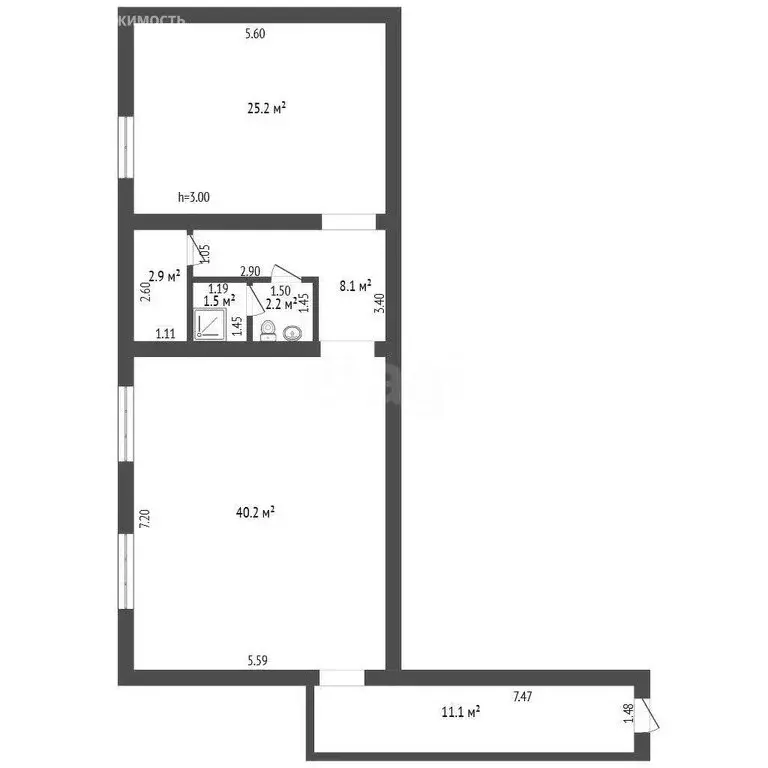 Офис (91.4 м) - Фото 1