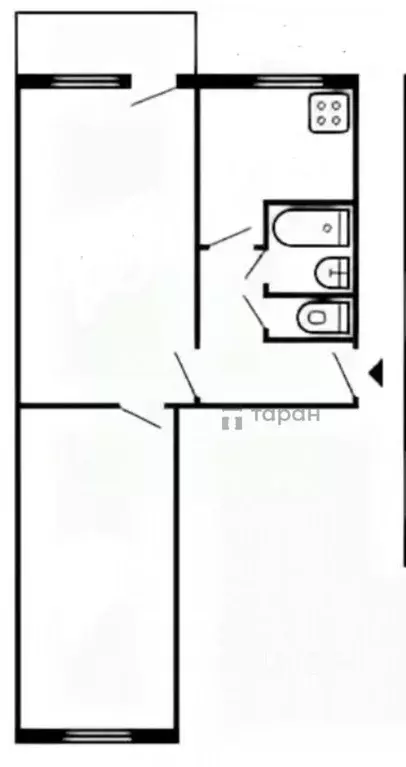 2-к кв. Челябинская область, Челябинск ул. Доватора, 8 (44.1 м) - Фото 2