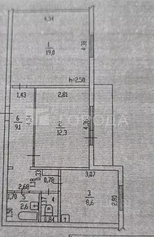 2-к кв. Алтайский край, Новоалтайск 8-й мкр, 28 (52.6 м) - Фото 2