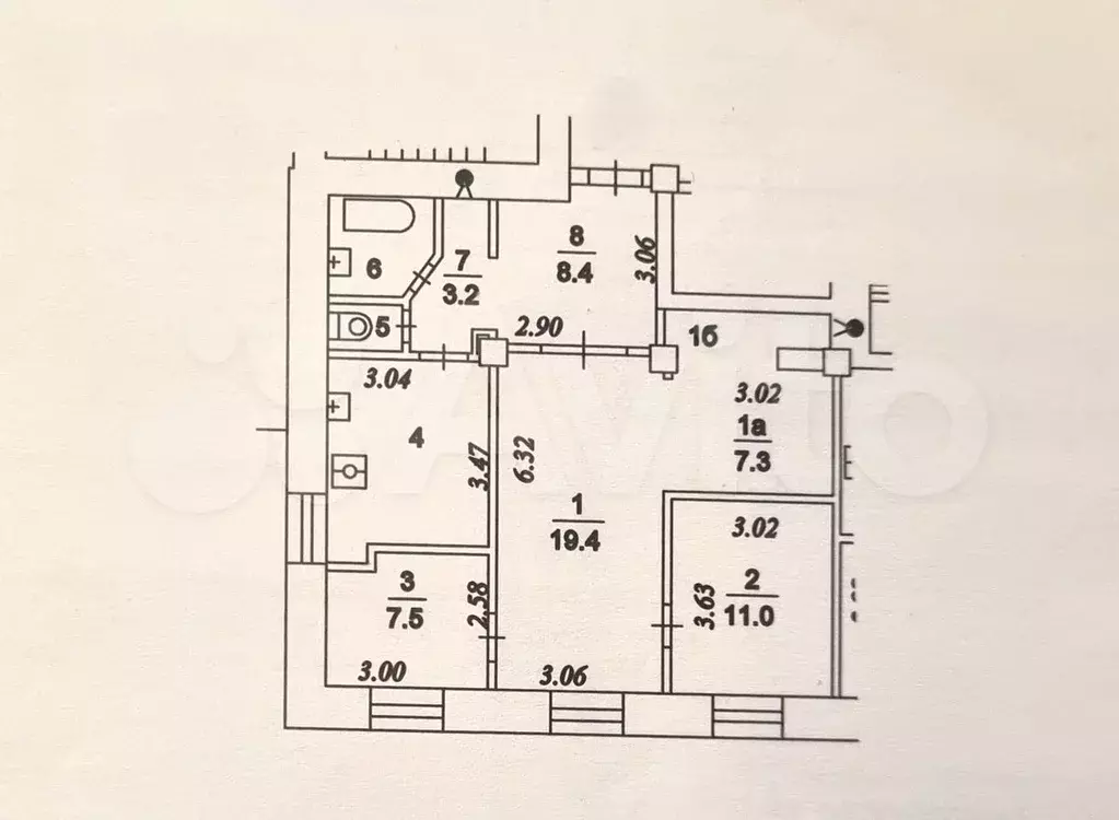 3-к. квартира, 74,8 м, 12/12 эт. - Фото 0