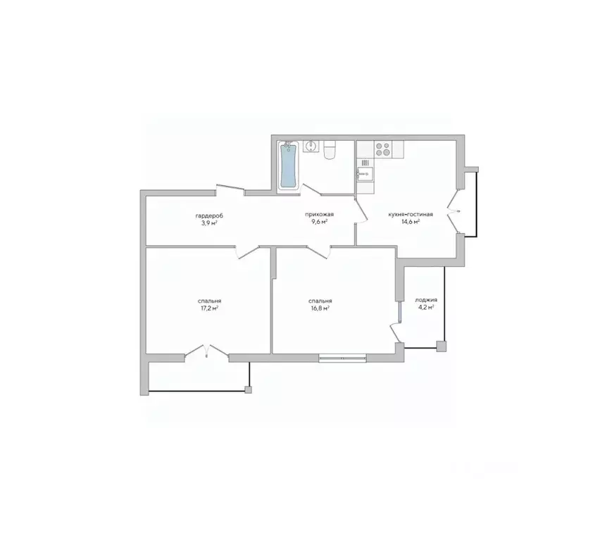 2-к кв. Крым, Судак ул. Инициативных, 80 (70.7 м) - Фото 0