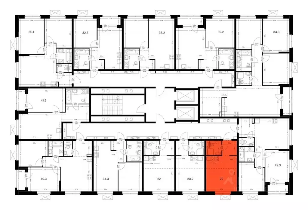 Студия Амурская область, Благовещенск Зея Парк жилой комплекс, 4 (22.0 ... - Фото 2