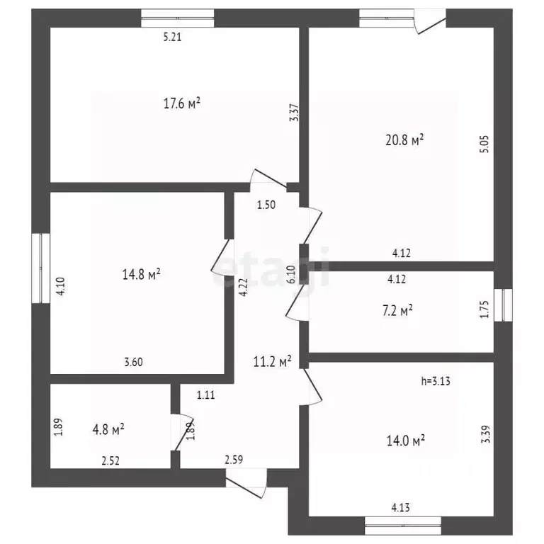 Дом в Самарская область, Самара Яблонька СНТ, 161 (95 м) - Фото 1