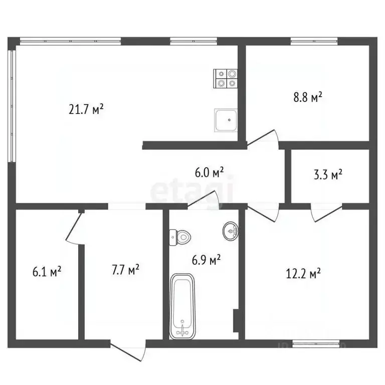 Дом в Воронежская область, Рамонский район, Новоживотинновское с/пос, ... - Фото 1