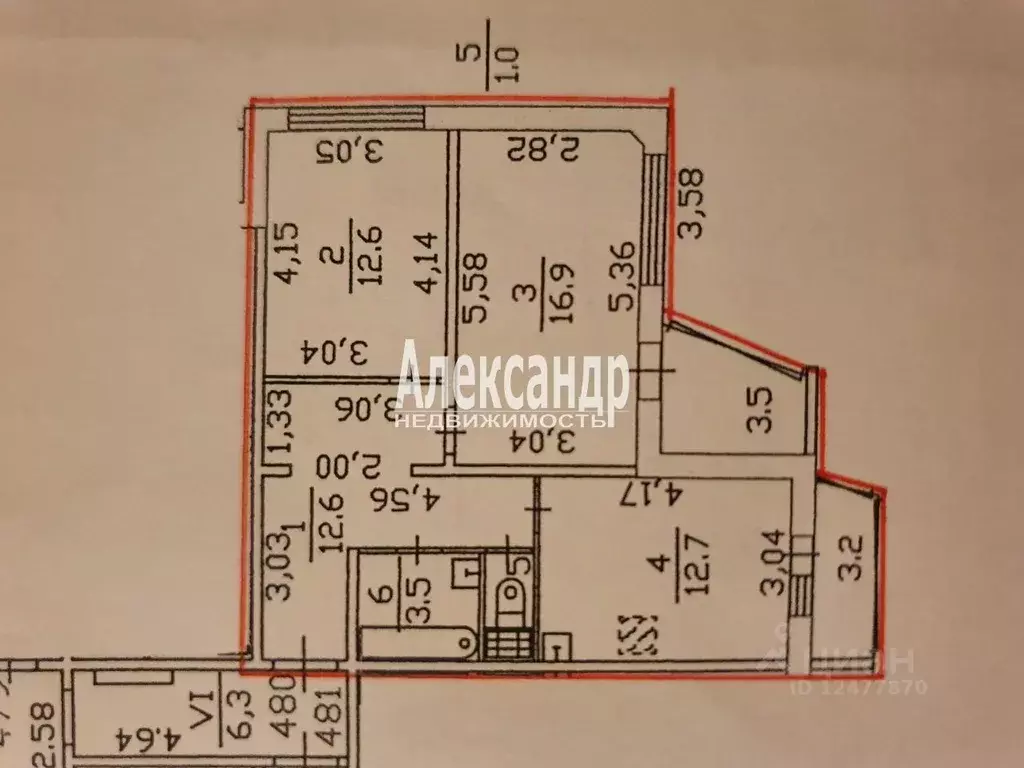 2-к кв. Санкт-Петербург Серебристый бул., 29к2 (59.3 м) - Фото 1