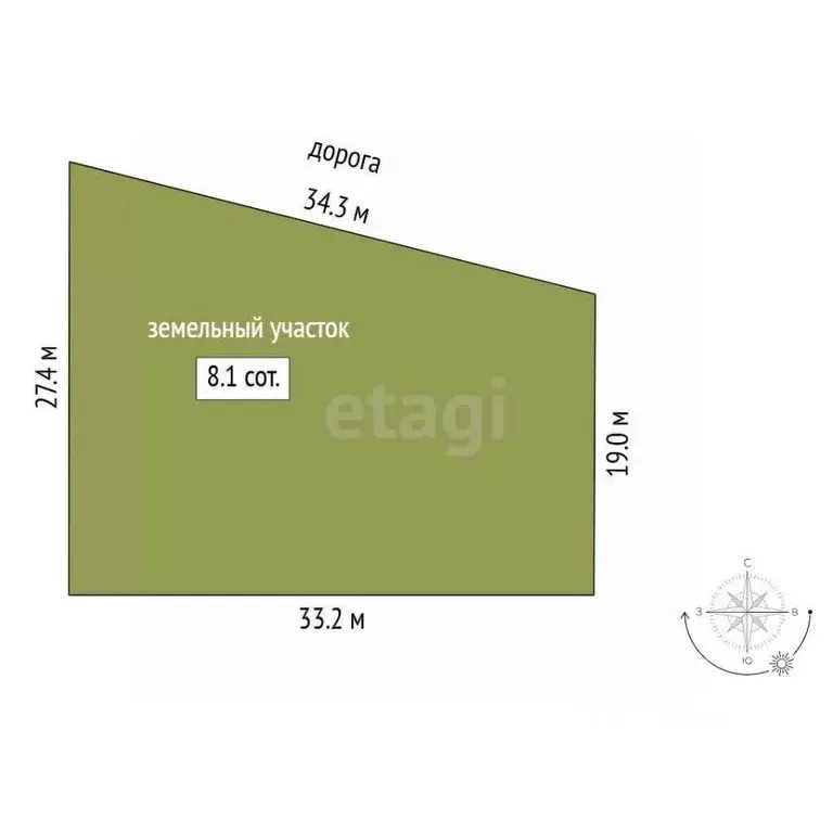 Участок в Тюменская область, Тюмень Тобольский тракт (8.0 сот.) - Фото 2