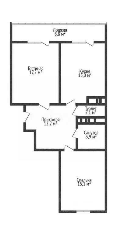 2-к кв. Краснодарский край, Краснодар Стахановская ул., 1/3 (69.9 м) - Фото 0