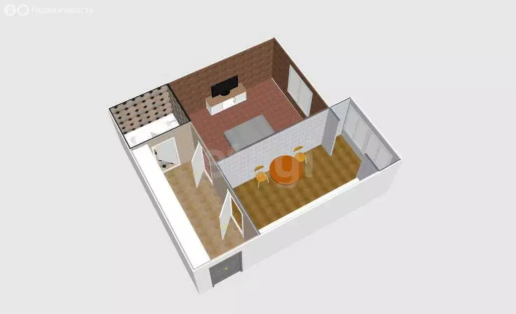 1-комнатная квартира: Южно-Сахалинск, Невельская улица, 4 (38 м) - Фото 2