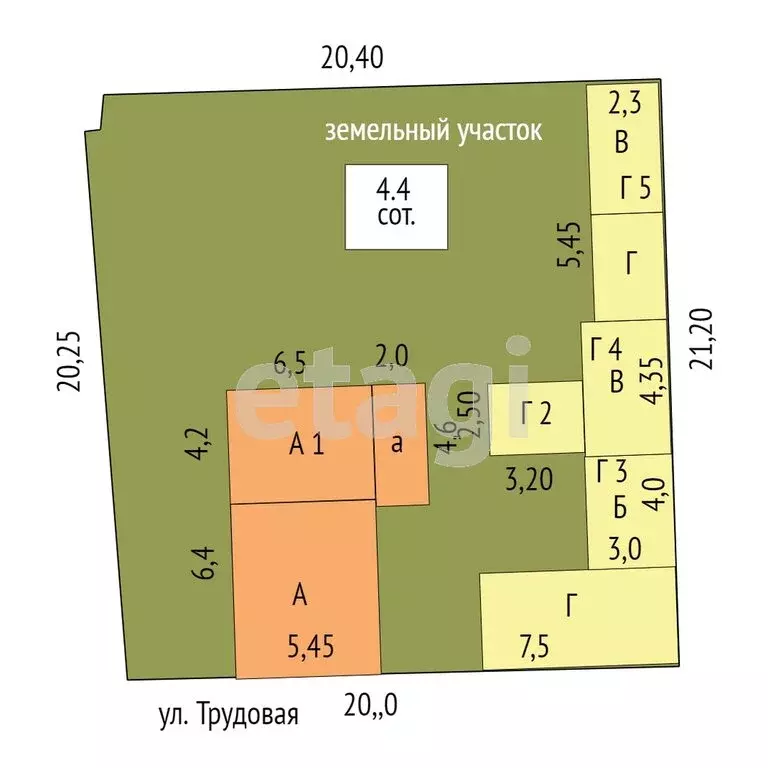 Дом в Ялуторовск, Трудовая улица (47.5 м) - Фото 1