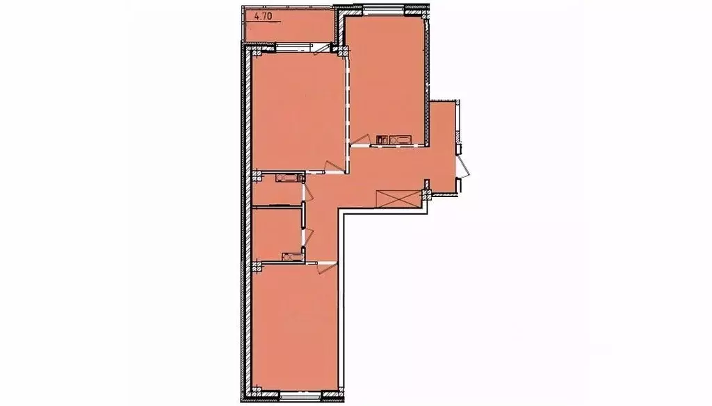 Студия Омская область, Омск Волгоградская ул., 48 (75.8 м) - Фото 0