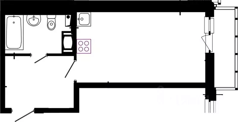 1-к кв. Ленинградская область, Всеволожский район, Заневское городское ... - Фото 1