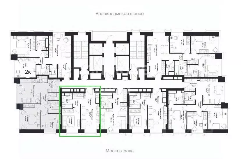 2-к кв. Москва Волоколамское ш., 95/2к2 (39.5 м) - Фото 1