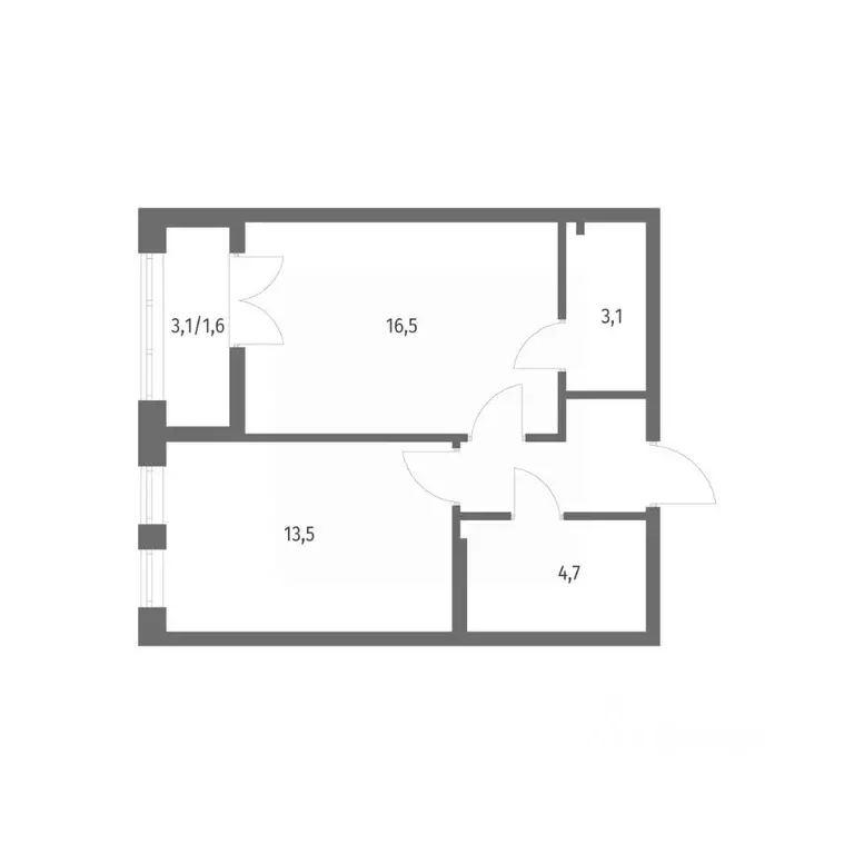 1-к кв. Ленинградская область, Ломоносовский район, Аннинское ... - Фото 1