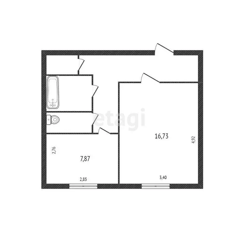 1-комнатная квартира: Старый Оскол, микрорайон Макаренко, 33Б (40 м) - Фото 0