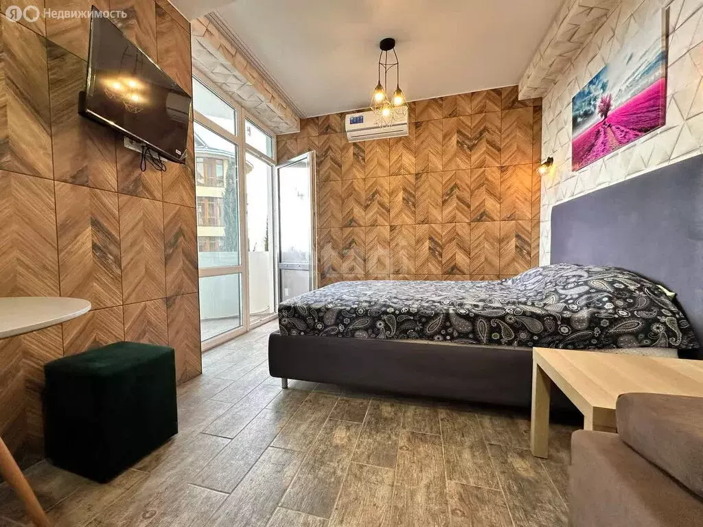 Квартира-студия: село Агой, гостиничный комплекс Радуга, 10И (23.9 м) - Фото 1