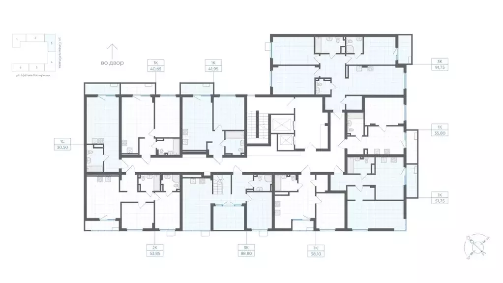 1-к кв. Челябинская область, Челябинск Клевер жилой комплекс (40.65 м) - Фото 2